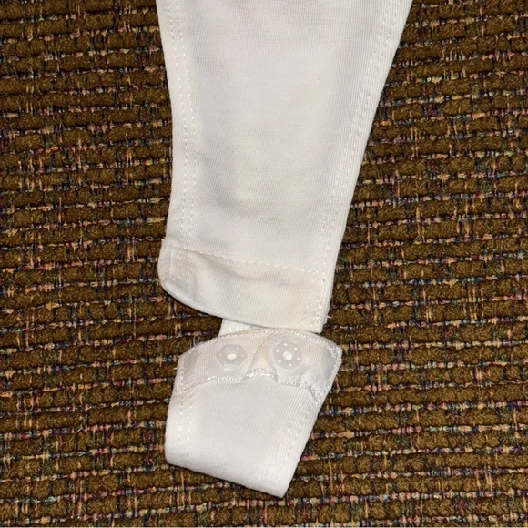 H&M White Long Sleeve Thong Bodysuit Size L - Picture 4 of 10